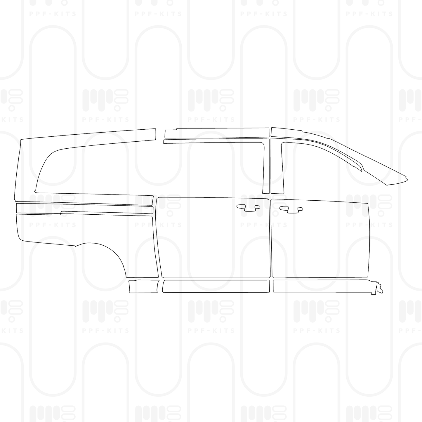 Voorgesneden PPF Mercedes-Benz V Class (Europe) Extra Long AMG Line 2026