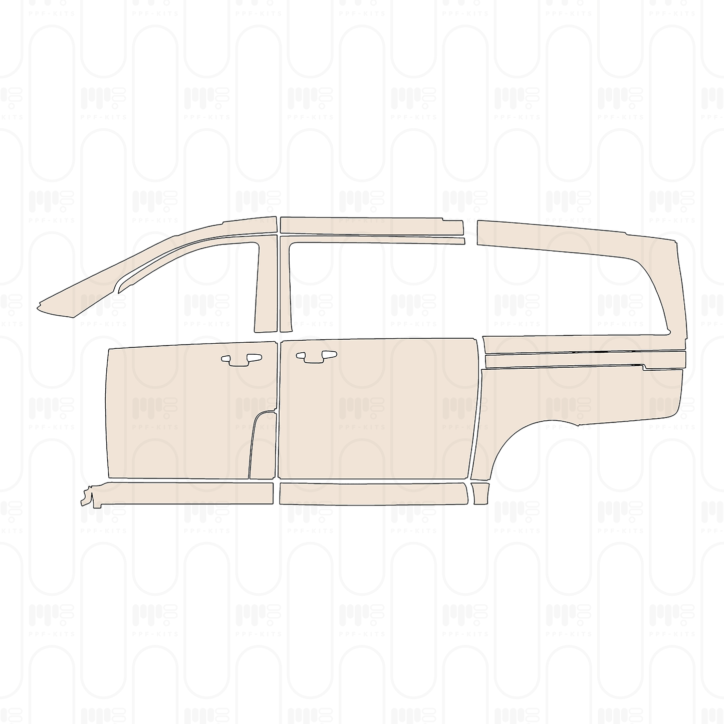 Voorgesneden PPF Mercedes-Benz Vito 2026