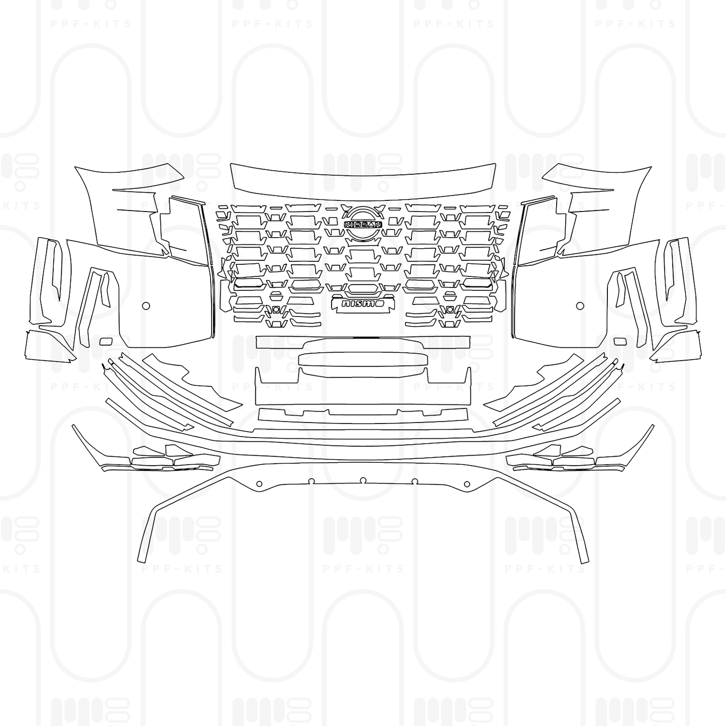 Voorgesneden PPF Nissan Armada (US) Nismo 2025