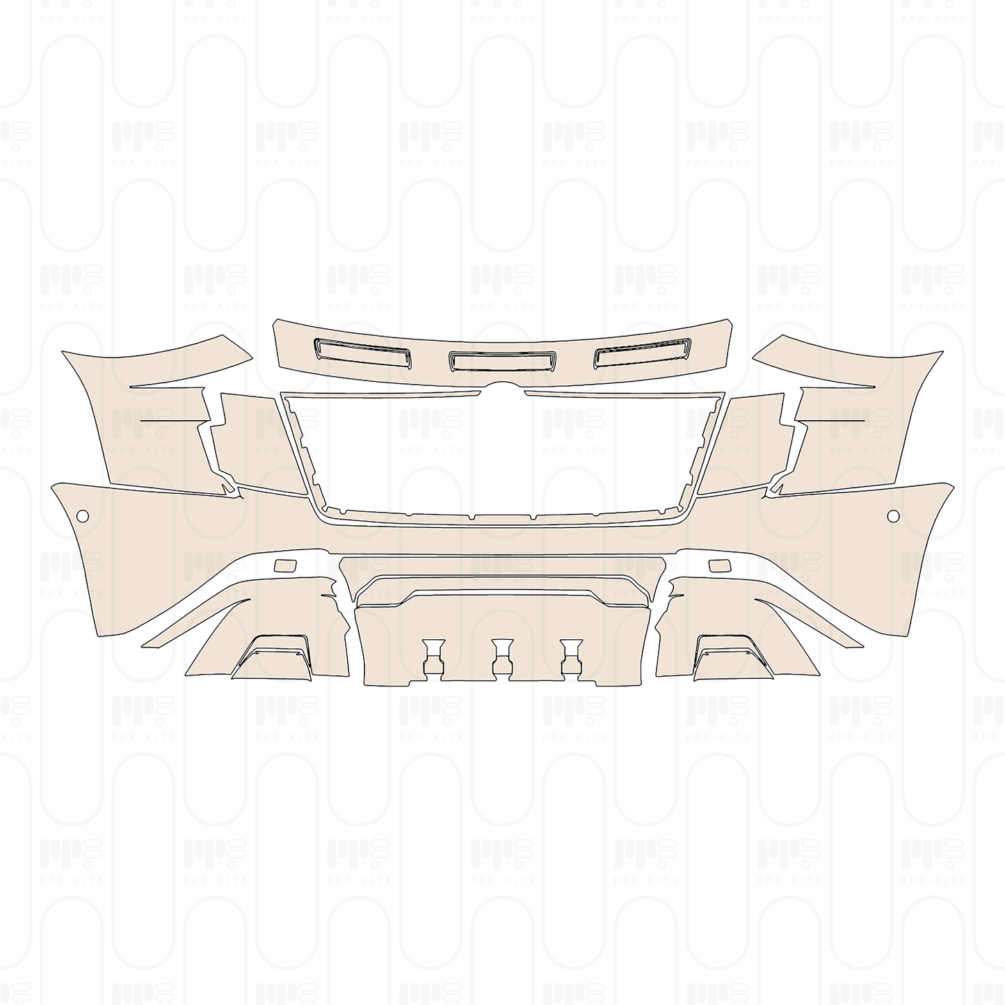 Voorgesneden PPF Nissan Patrol (ME) Pro-4X 2025