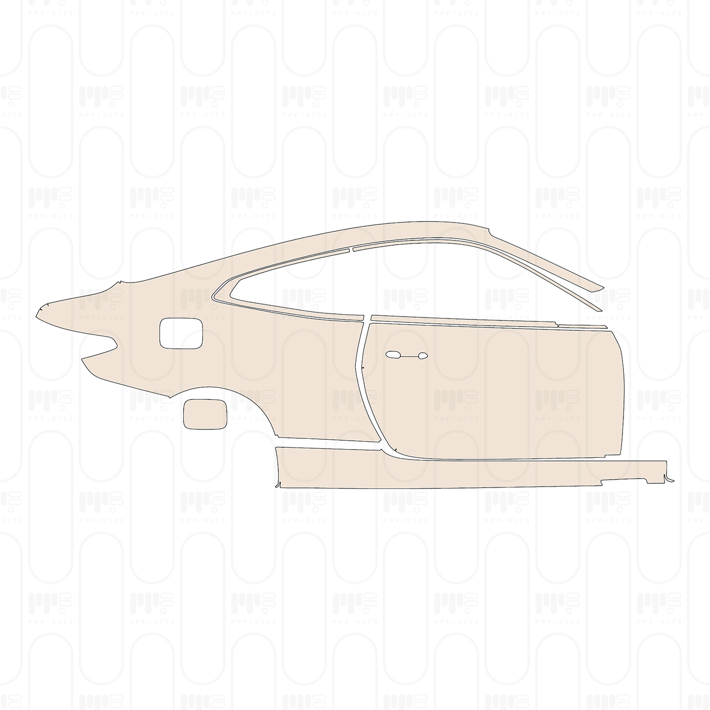 (right) Door+Side Skirt+Rear Fender