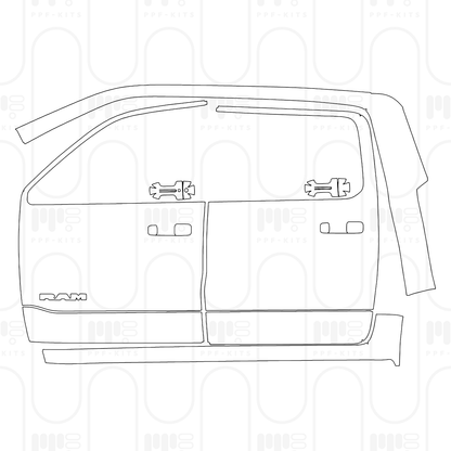 Voorgesneden PPF RAM Trucks 1500 Crew Cab Limited Longhorn 2025