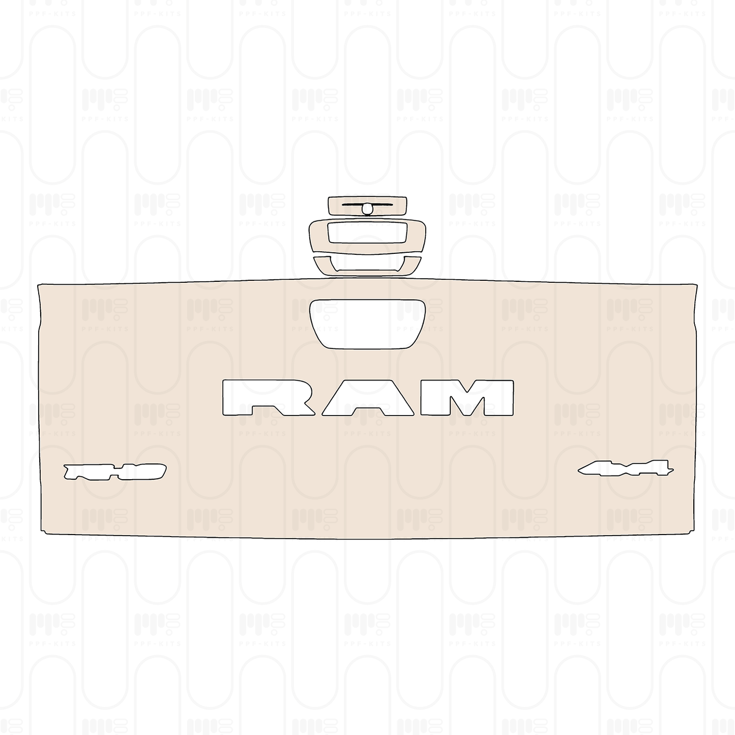 Voorgesneden PPF RAM Trucks 1500 Crew Cab RHO 2025