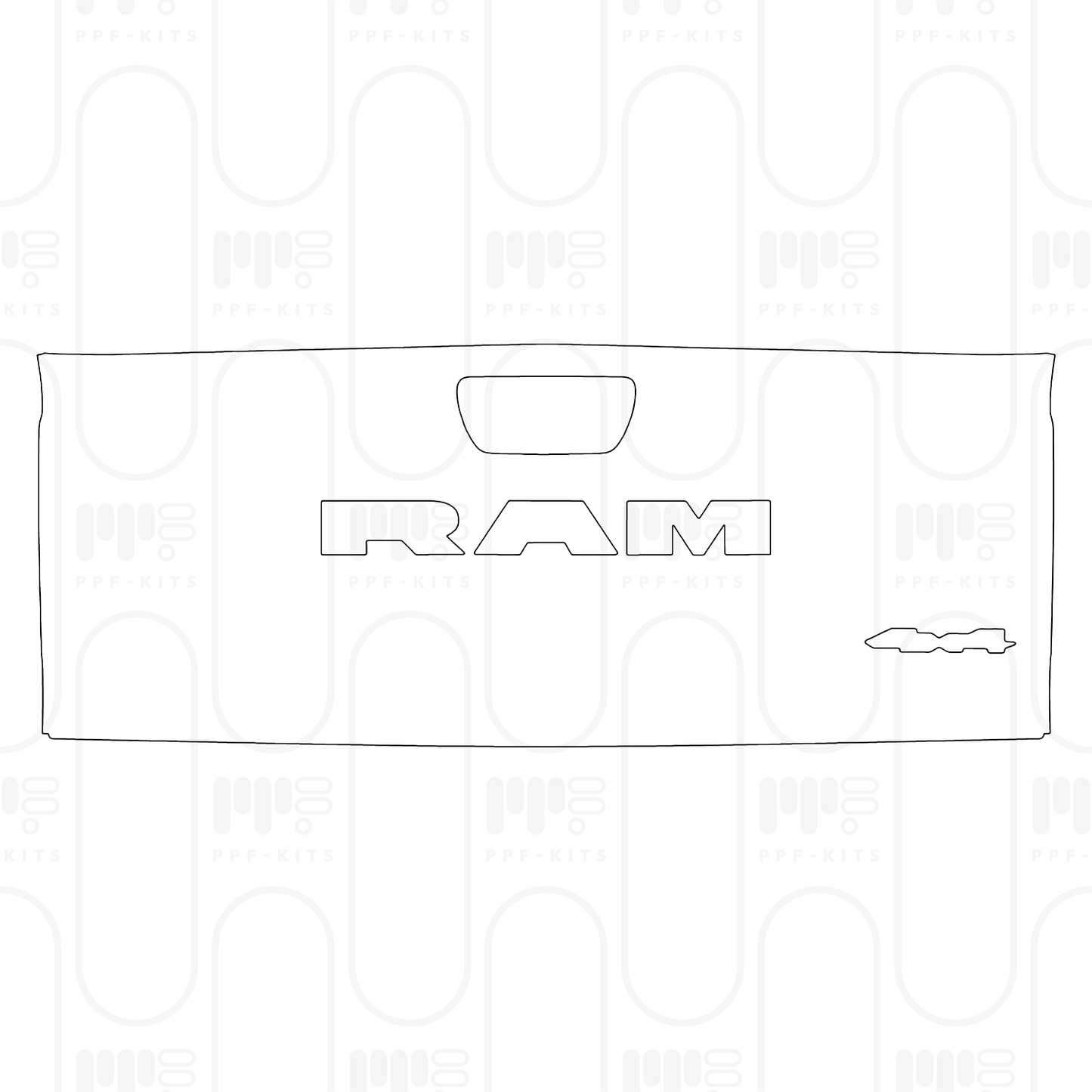 Voorgesneden PPF RAM Trucks 1500 Crew Cab Rebel 2025