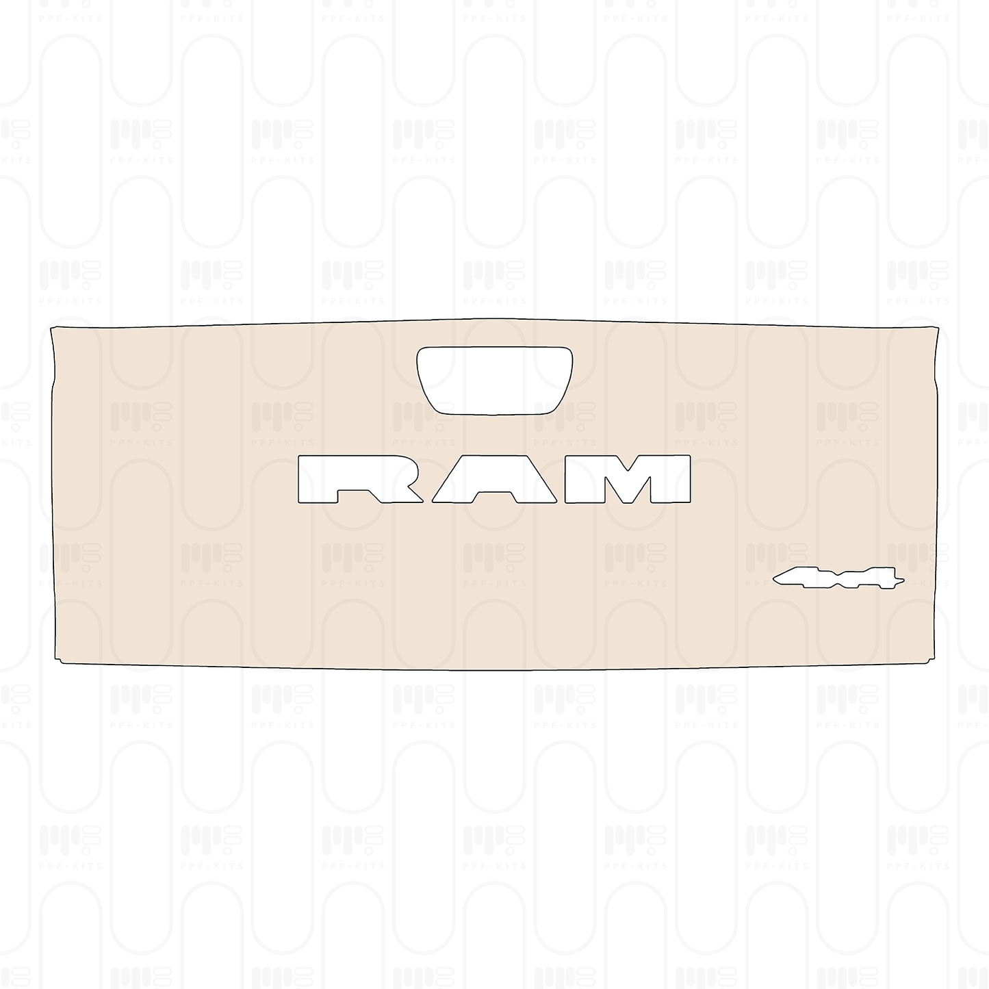 Voorgesneden PPF RAM Trucks 1500 Crew Cab Rebel 2025