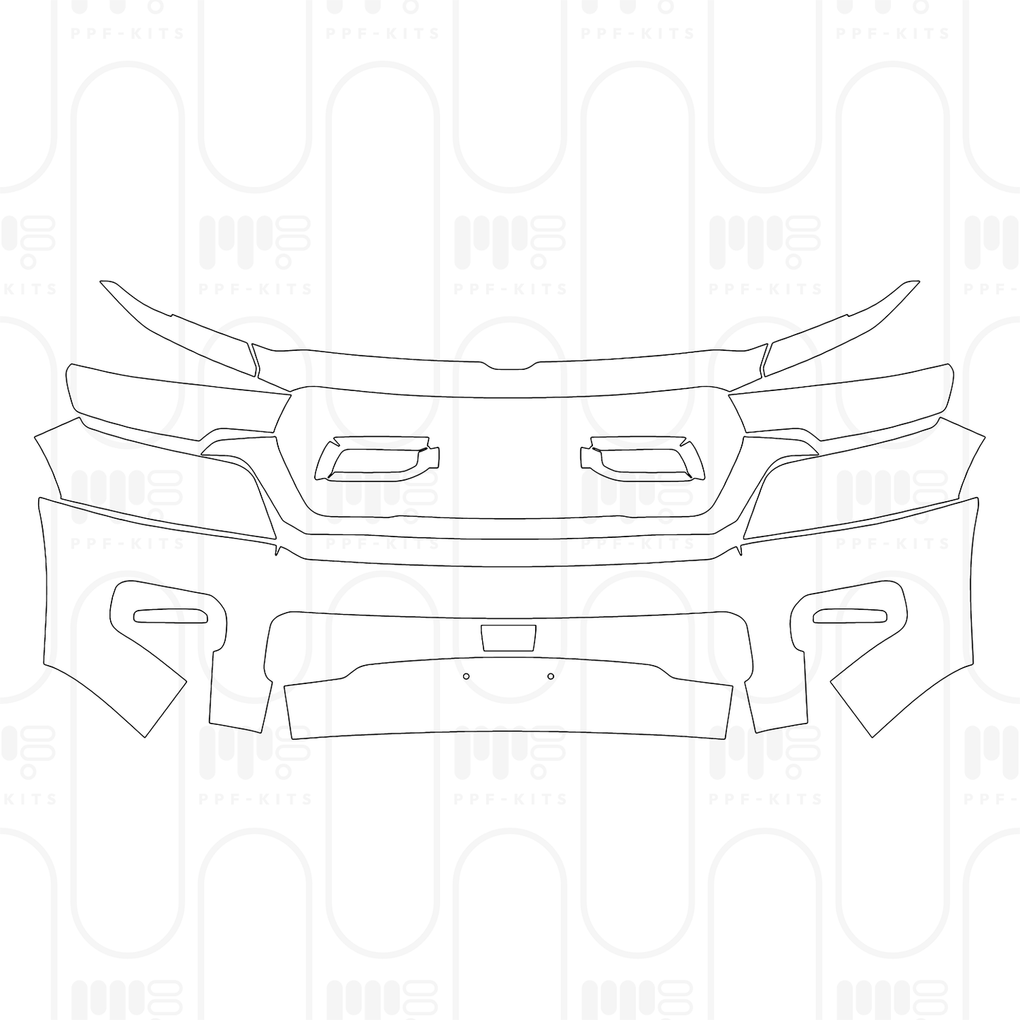 Voorgesneden PPF RAM Trucks 1500 Crew Cab Big Horn 2025