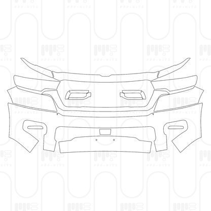 Voorgesneden PPF RAM Trucks 1500 Crew Cab Big Horn 2025