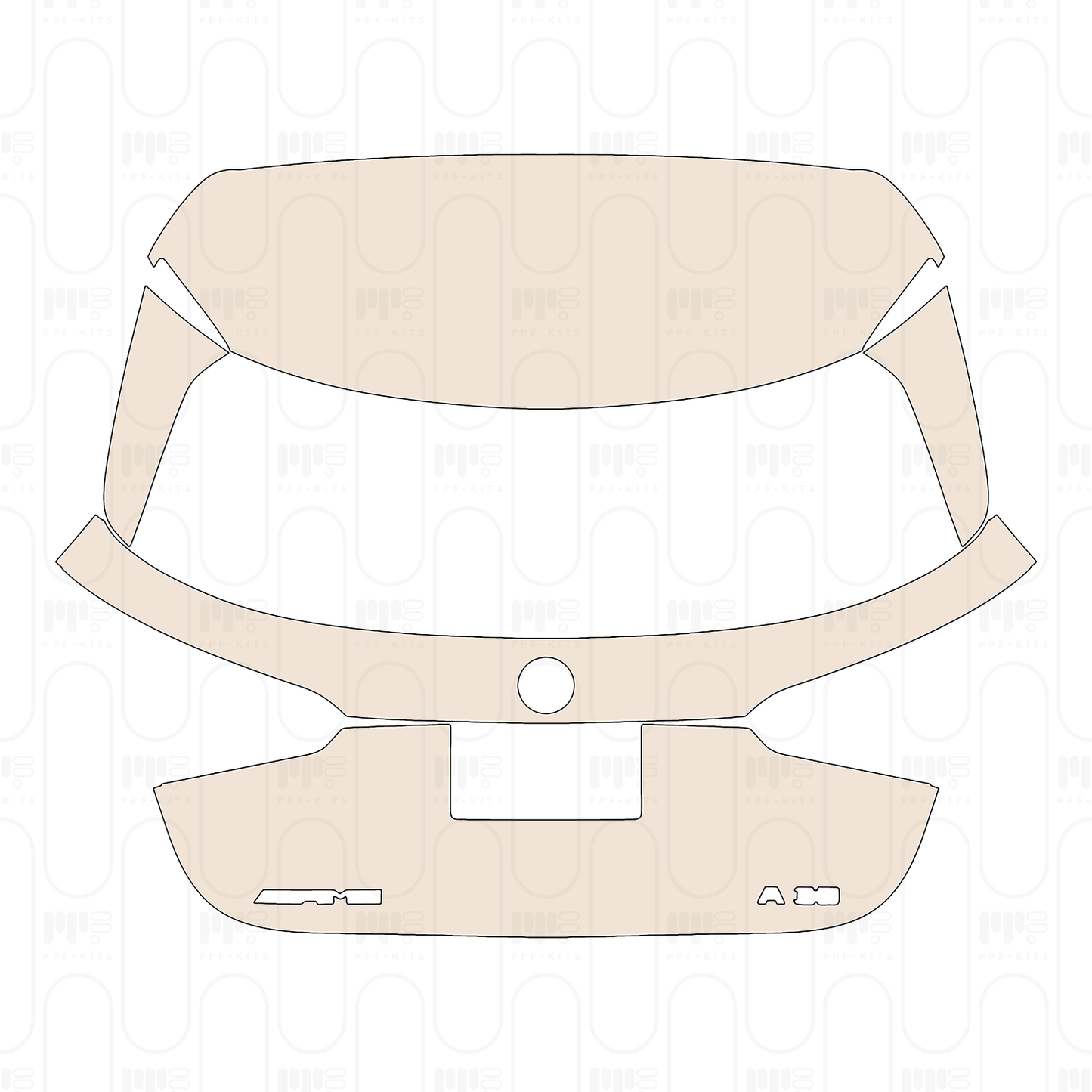 Trunk Lid with "AMG" & "A35" Emblems
