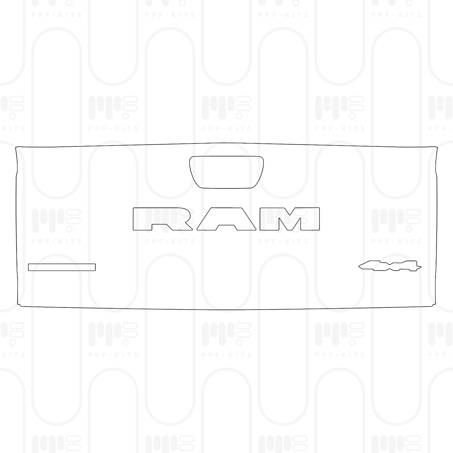 Voorgesneden PPF RAM Trucks 1500 Crew Cab Big Horn 2025