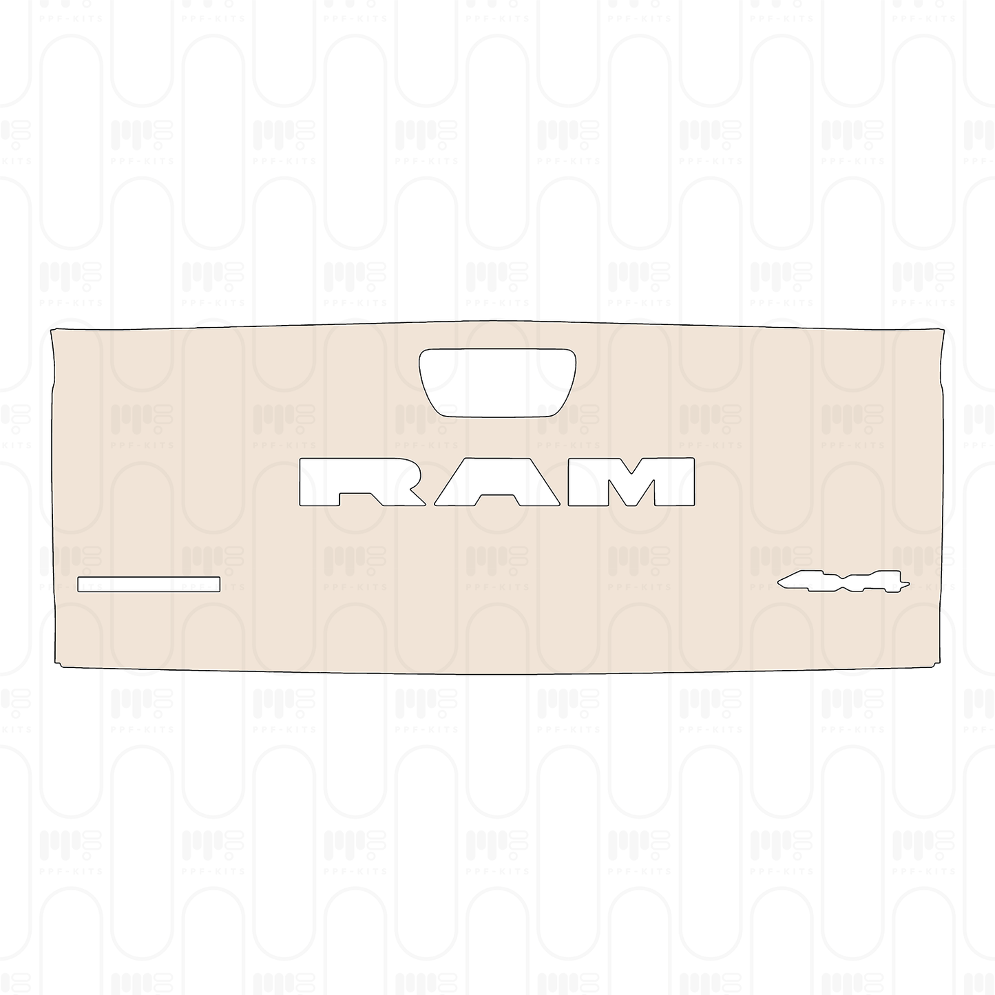 Voorgesneden PPF RAM Trucks 1500 Crew Cab Big Horn 2025