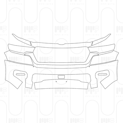 Voorgesneden PPF RAM Trucks 1500 Crew Cab Limited Longhorn 2025