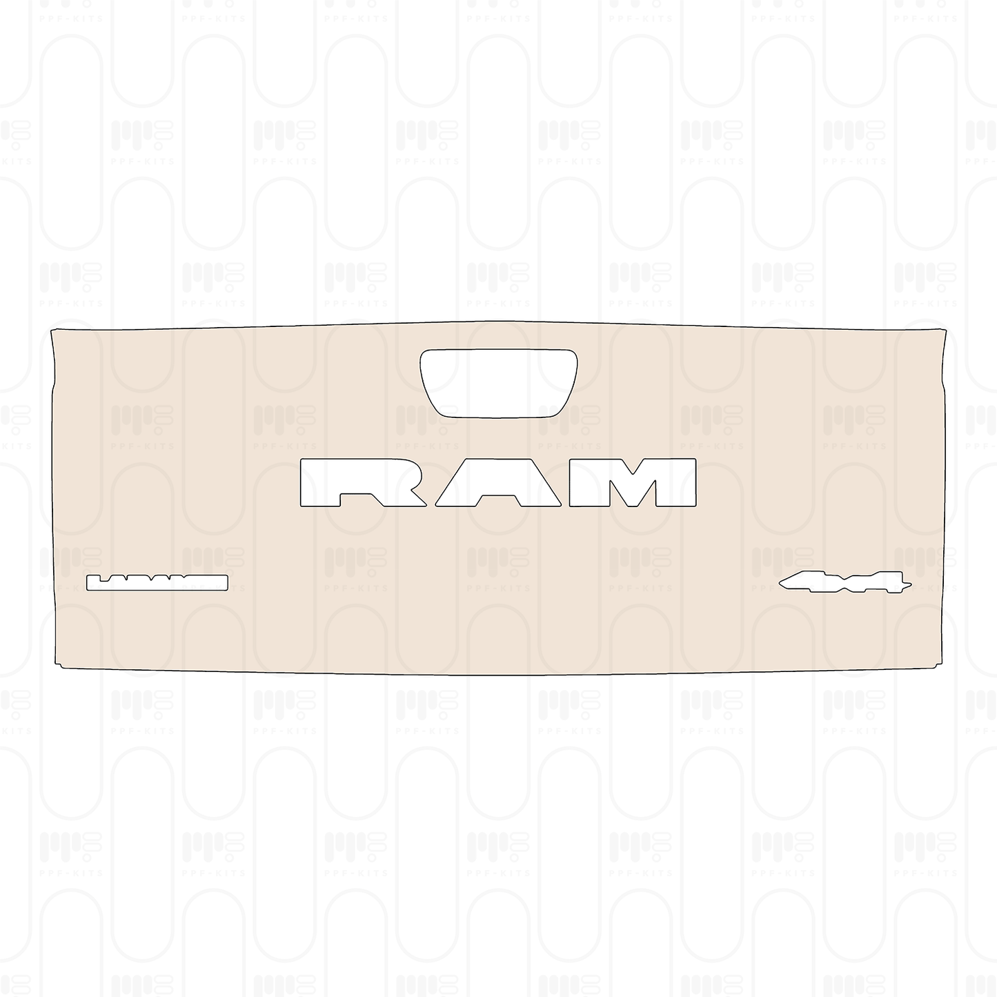 Voorgesneden PPF RAM Trucks 1500 Crew Cab Laramie 2025