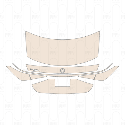 Trunk Lid With license trim, with "S450L" Emblem