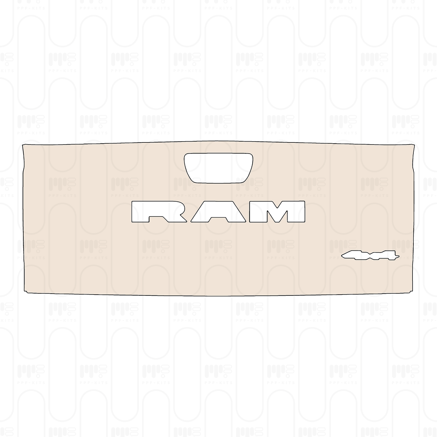 Voorgesneden PPF RAM Trucks 1500 Crew Cab Limited 2025
