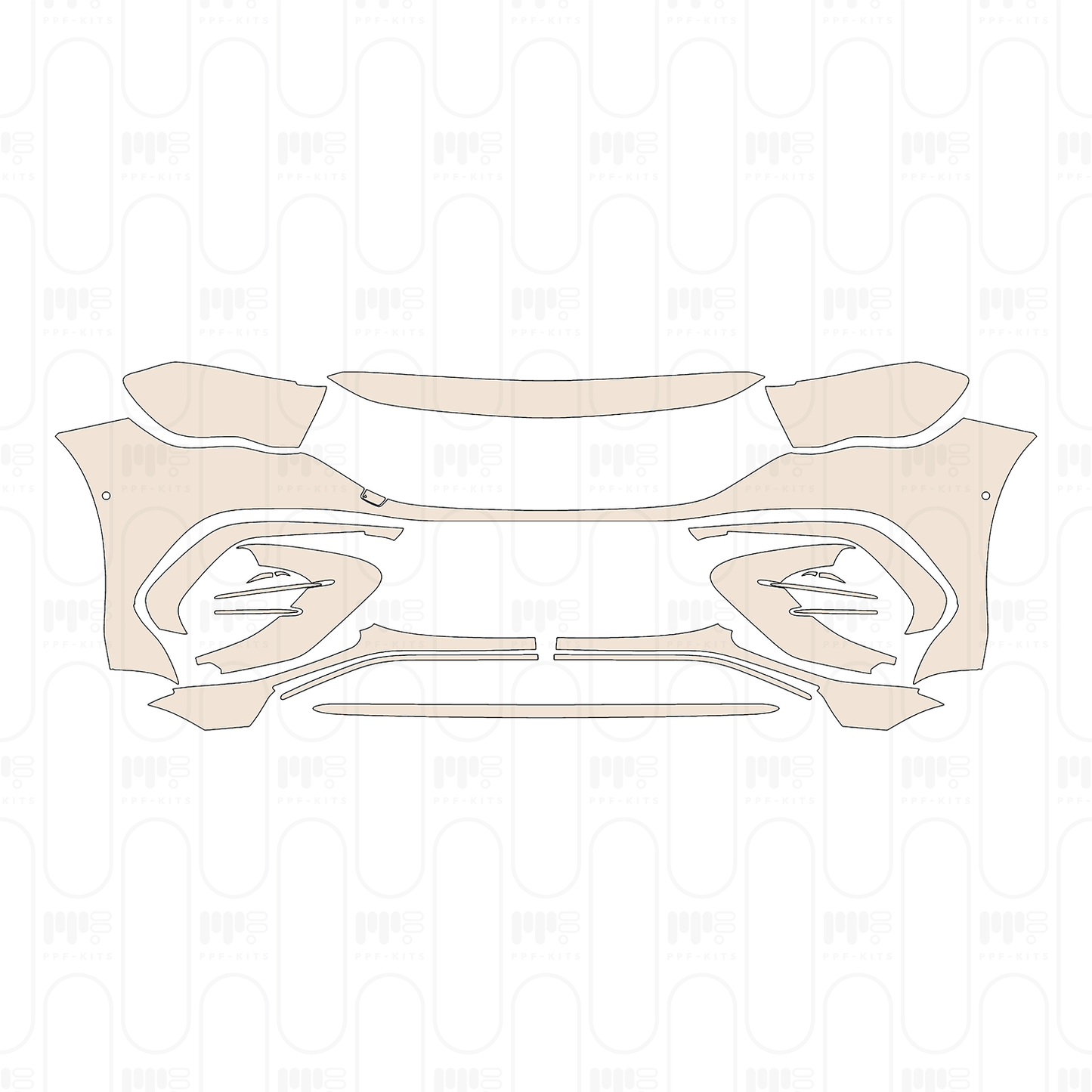 Bumper+Headlamp with 2 PDC (Parking Sensors)