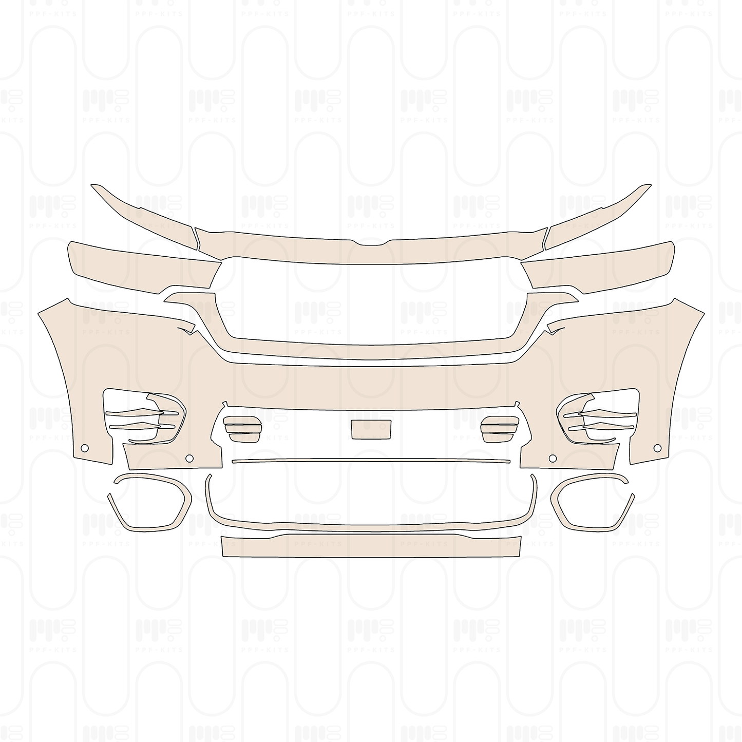 Voorgesneden PPF RAM Trucks 1500 Crew Cab Tungsten 2025