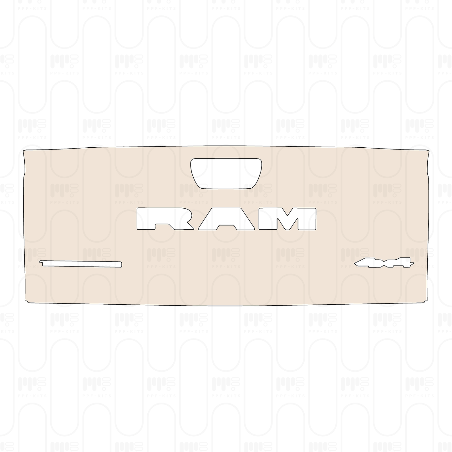 Voorgesneden PPF RAM Trucks 1500 Crew Cab Tungsten 2026