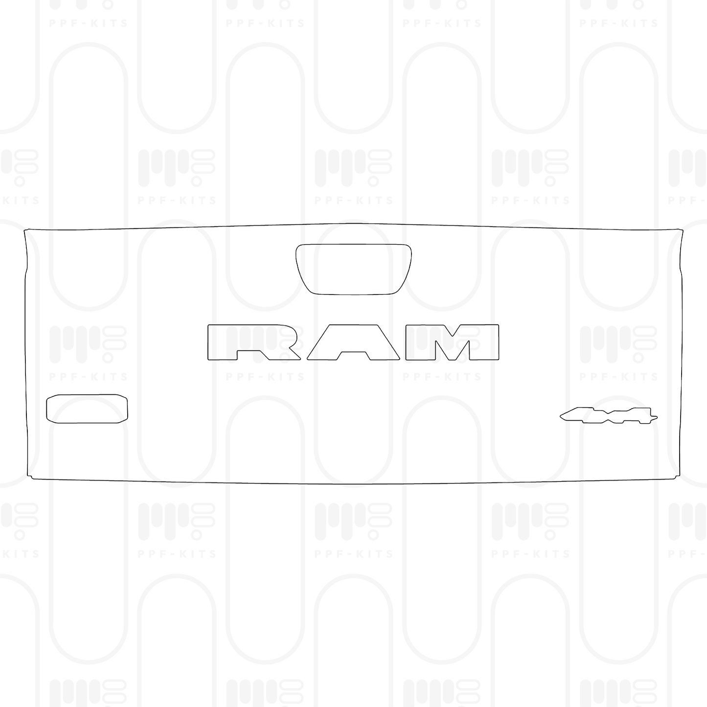 Voorgesneden PPF RAM Trucks 1500 Crew Cab Limited Longhorn 2025