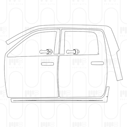 Voorgesneden PPF RAM Trucks 2500 Crew Cab Laramie 2026