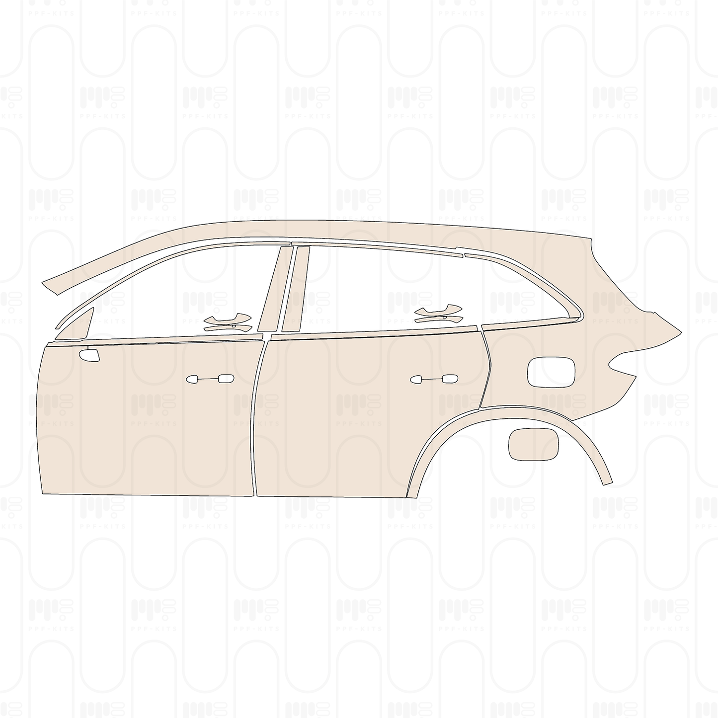 (left) Door+Rear Fender with charging port on Fender