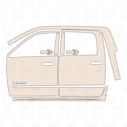 Voorgesneden PPF RAM Trucks 2500 Crew Cab Limited 2026