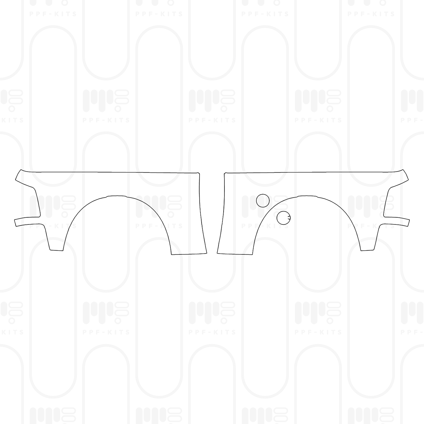 Voorgesneden PPF RAM Trucks 2500 Crew Cab Power Wagon 2025