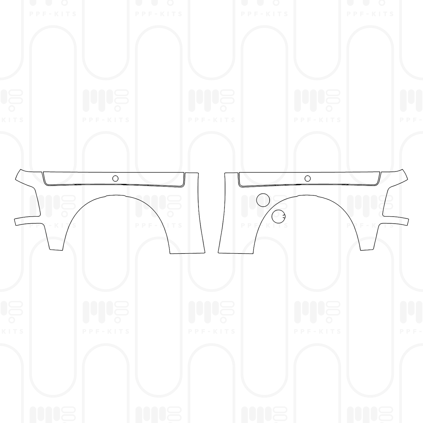 Voorgesneden PPF RAM Trucks 2500 Crew Cab Power Wagon 2025