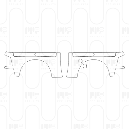 Voorgesneden PPF RAM Trucks 2500 Crew Cab Power Wagon 2025