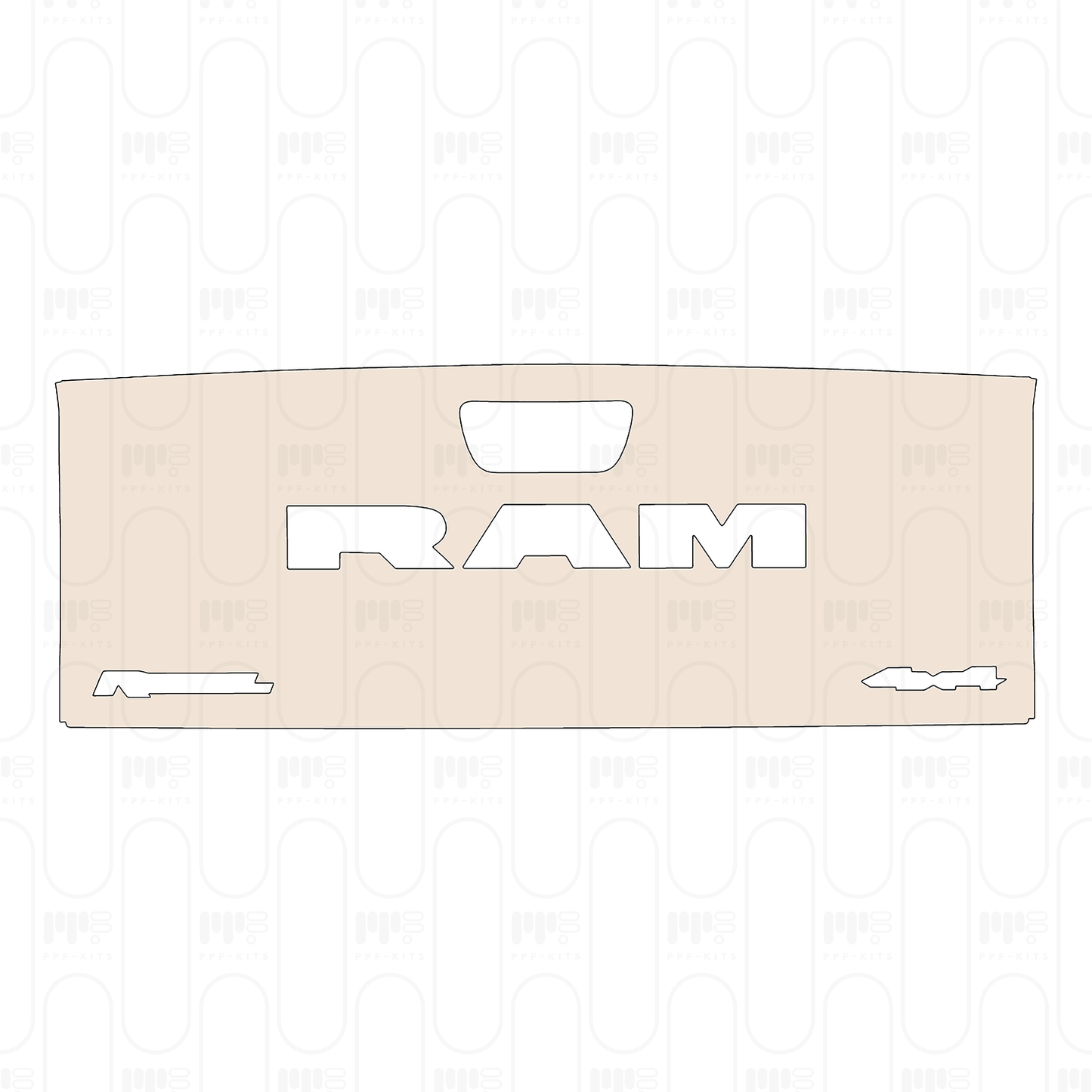 Voorgesneden PPF RAM Trucks 2500 Crew Cab Rebel 2026