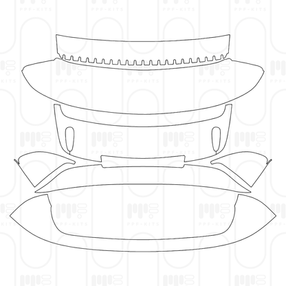 Voorgesneden PPF Porsche 911 Turbo S Coupe 2026