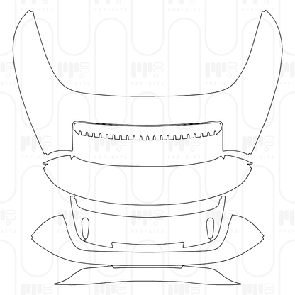 Voorgesneden PPF Porsche 911 Turbo S Cabriolet 2026