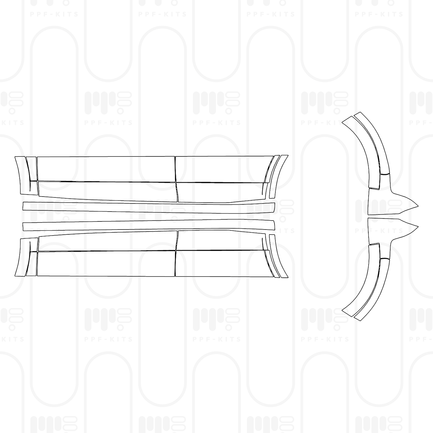 Voorgesneden PPF Porsche Cayenne Coupe Cayenne E-Hybrid Coupe 2026