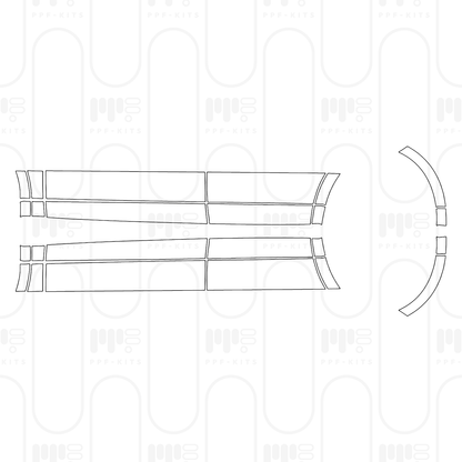 Voorgesneden PPF Porsche Cayenne Coupe Cayenne E-Hybrid Coupe 2026
