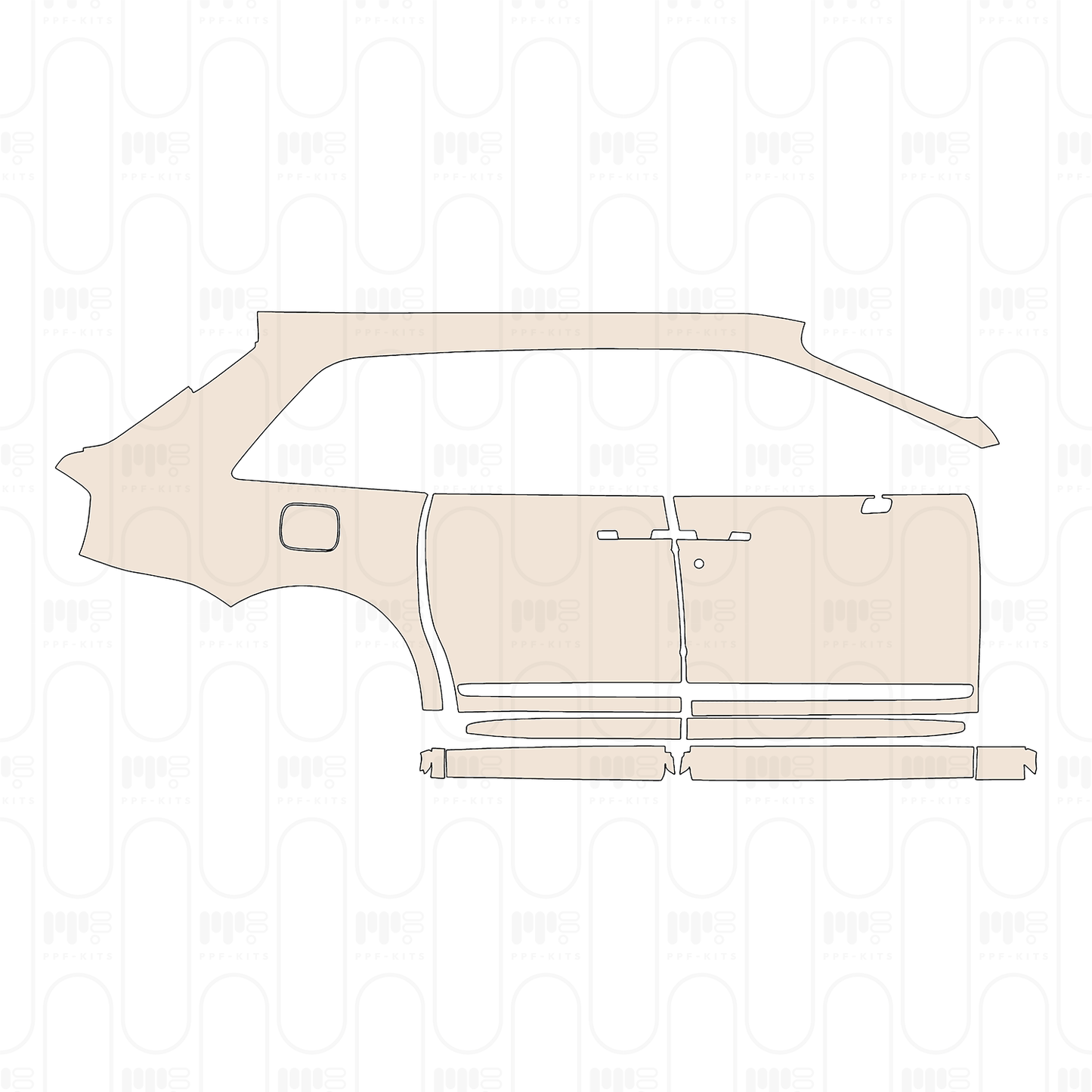 Voorgesneden PPF Rolls-Royce Cullinan Series II Black Badge 2025
