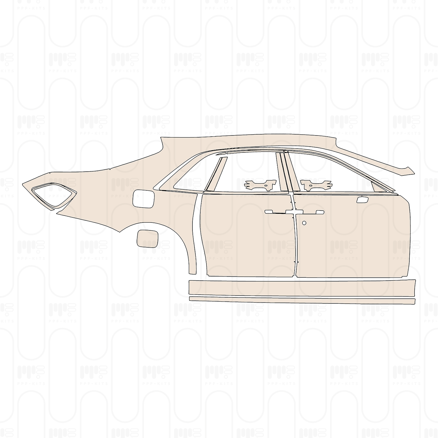 Voorgesneden PPF Rolls-Royce Ghost Standard Wheelbase 2025