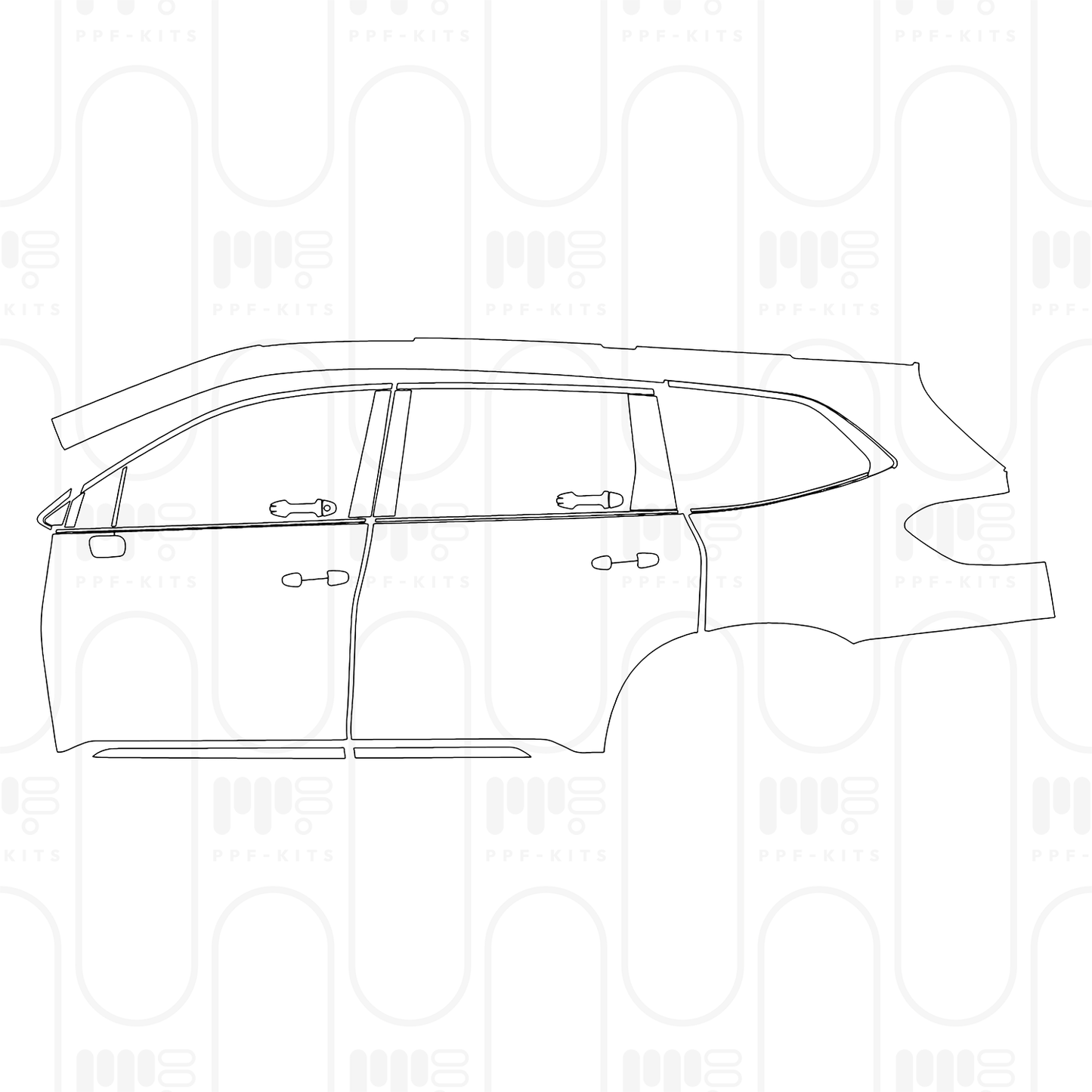 Voorgesneden PPF Subaru Ascent (US) Premium 2025