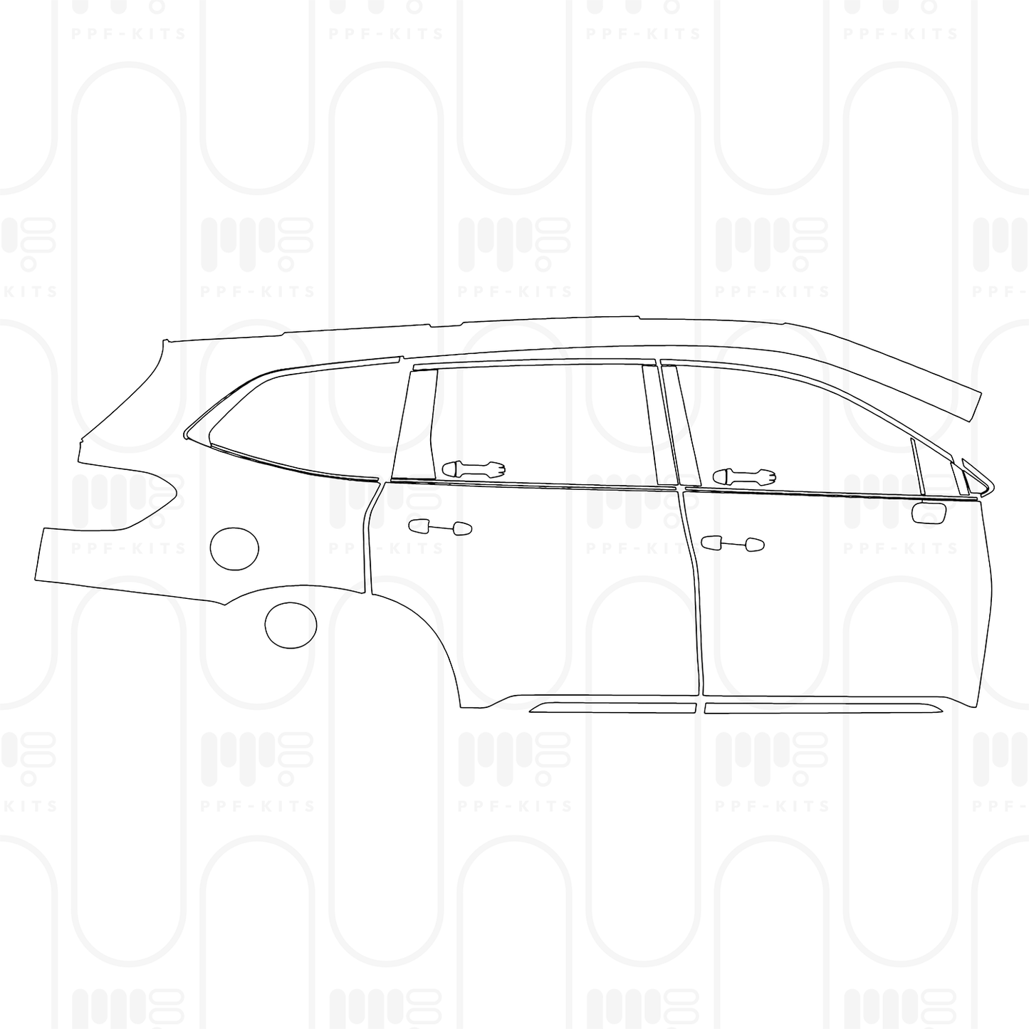 Voorgesneden PPF Subaru Ascent (US) Premium 2025
