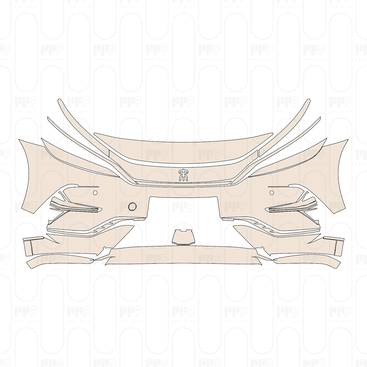 Bumper+Headlamp with 2 PDC (Parking Sensors)