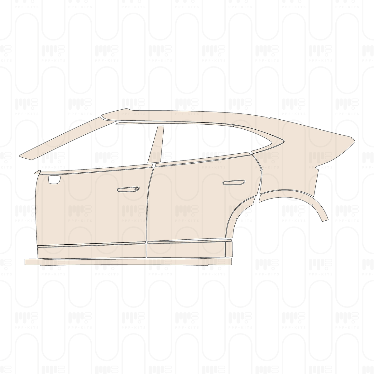 (left) Door+Rear Fender+Side Skirt