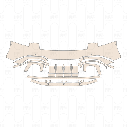 Rear Bumper with 6 PDC (Parking Sensors)