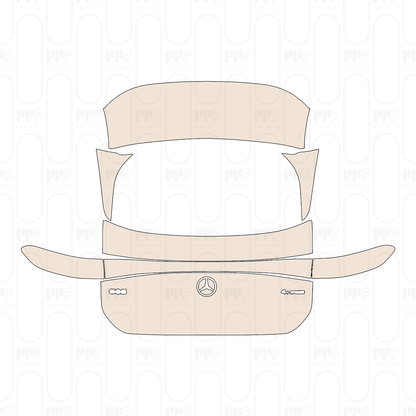 Trunk Lid with "EQS" & "4MATIC" Emblems
