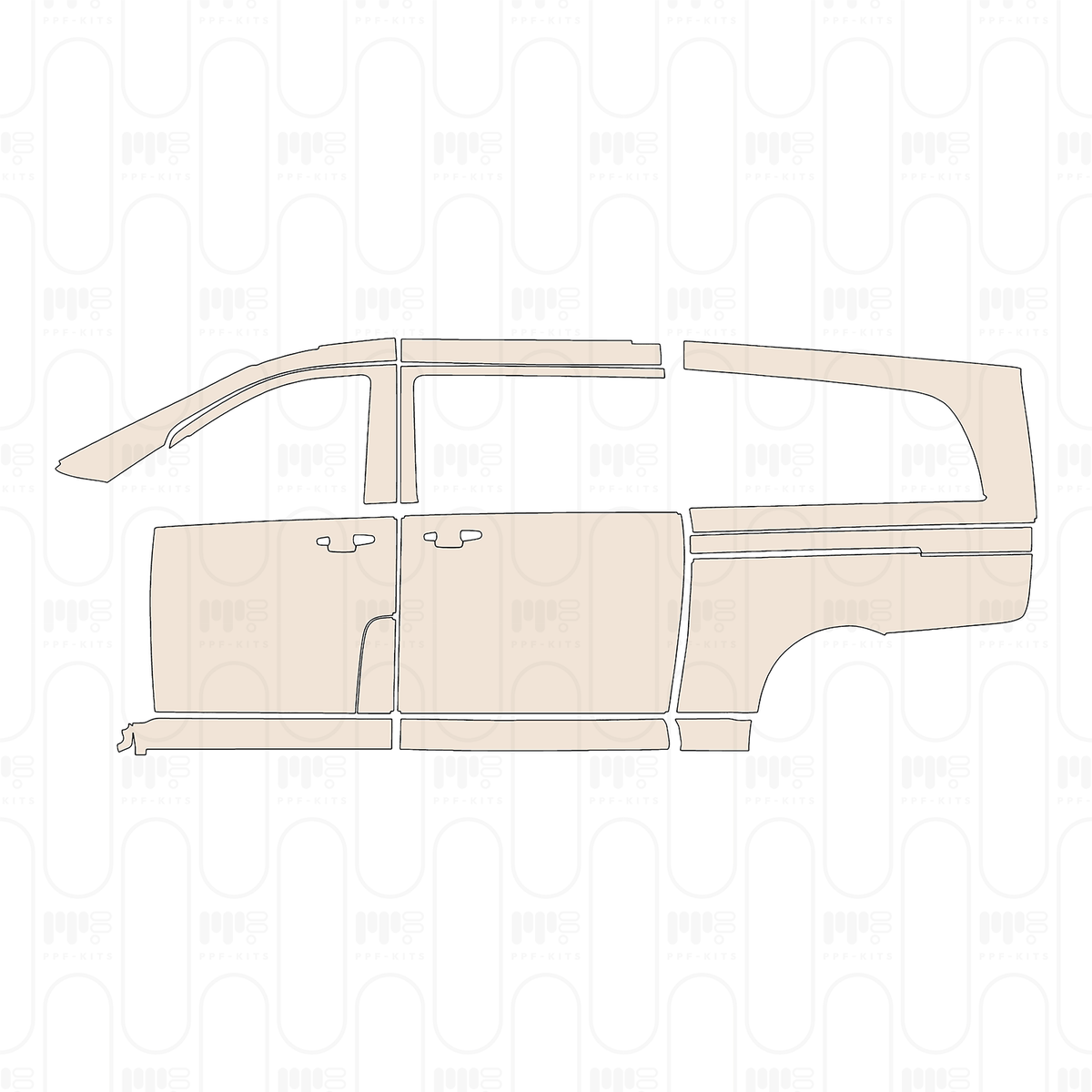 (left) Door+Side Skirt+Rear Fender