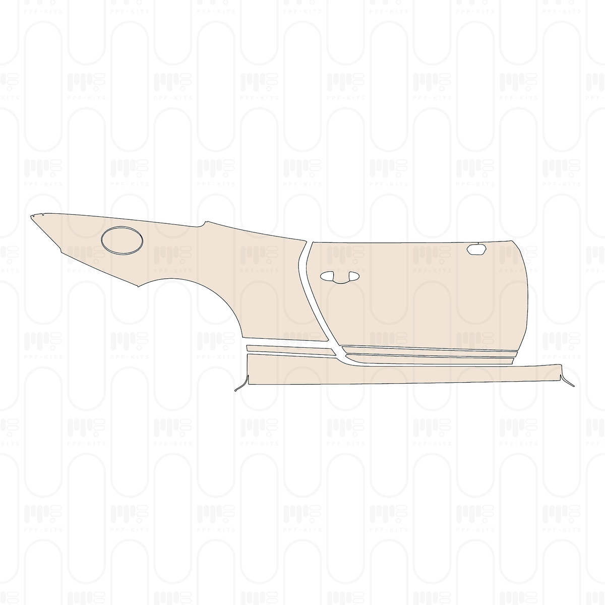 (right) Door+Side Skirt+Rear Fender