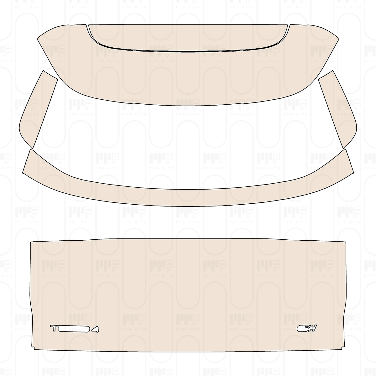 Trunk Lid with "TIGGO 4" & "CSH" Emblems