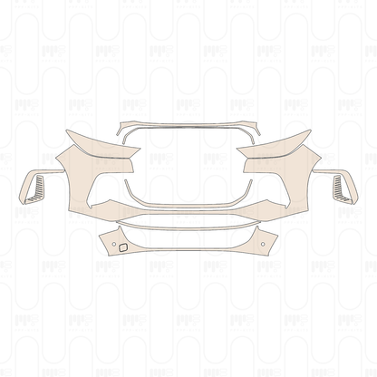 Bumper+Headlamp with 2 PDC (Parking Sensors)
