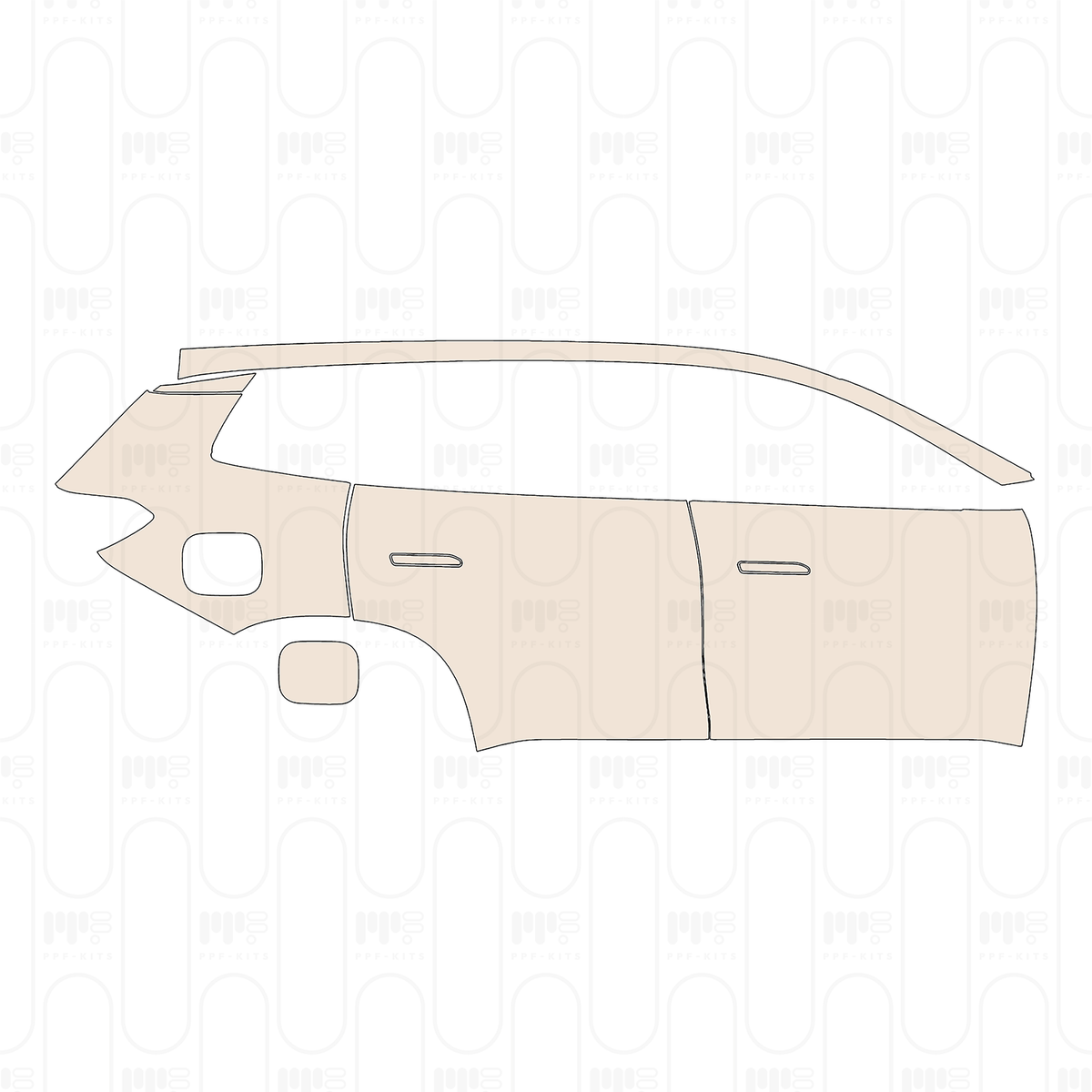 (right) Door+Rear Fender+Side Skirt