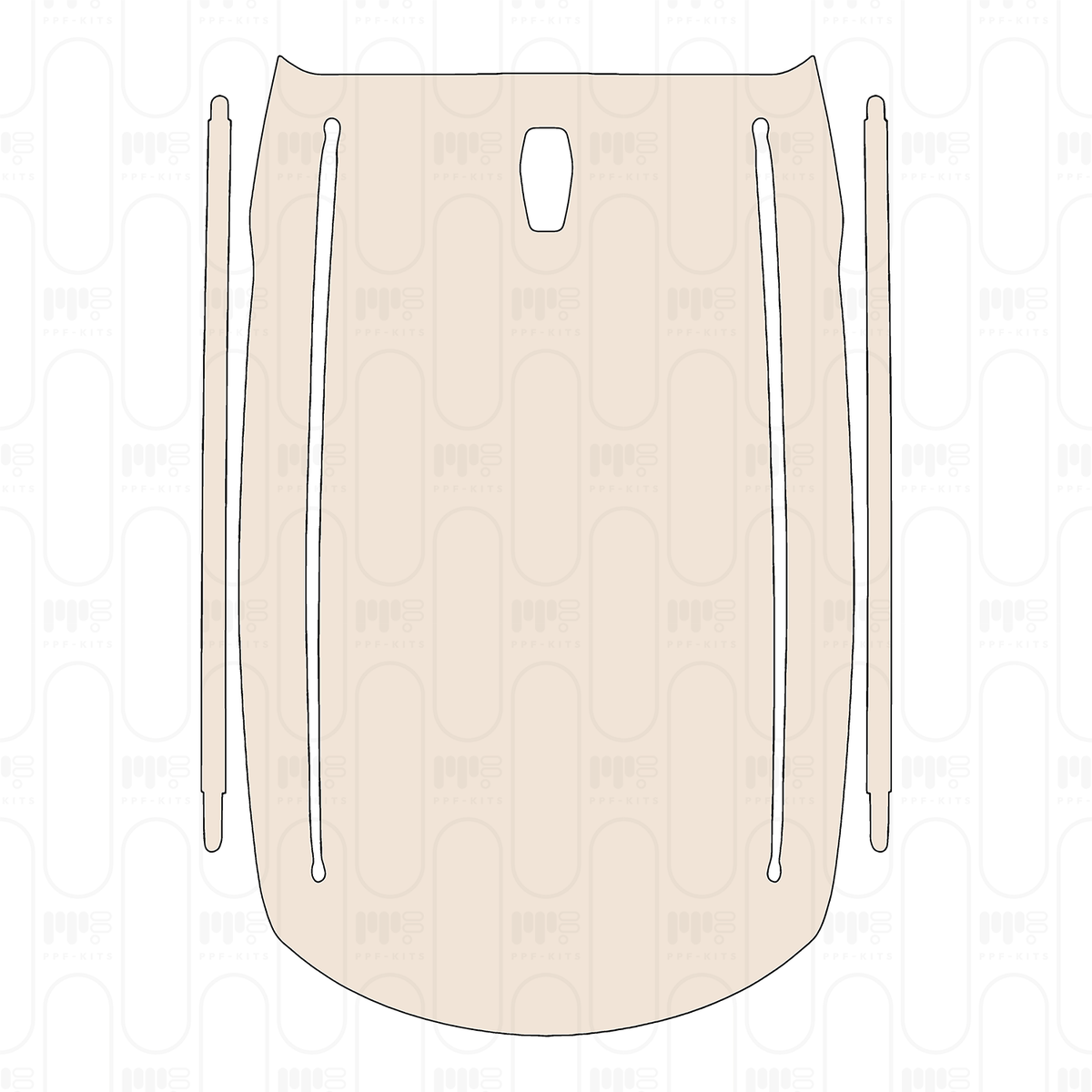 Roof without sunroof