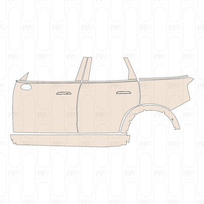 (left) Door+Side Skirt+Rear Fender