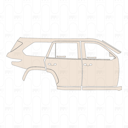 (right) Door+Side Skirt+Rear Fender