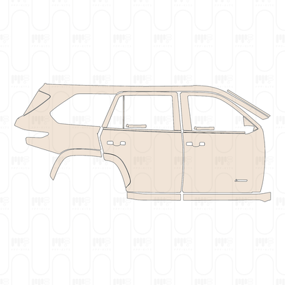 (right) Door+Side Skirt+Rear Fender with "LIMITED" Emblem on front door